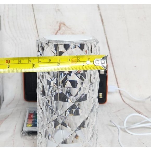 Rose Diamond LED USB Charging Mood Light Multiple Color Remote Lamp - Picture 9 of 16